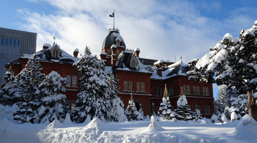 北海道にきてびっくり⑤:雪景色が圧倒的に綺麗 北海道庁
